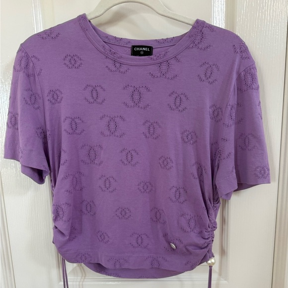 CHANEL Tops - 100% AUTHENTIC CHANEL CREW NECK T-SHIRT